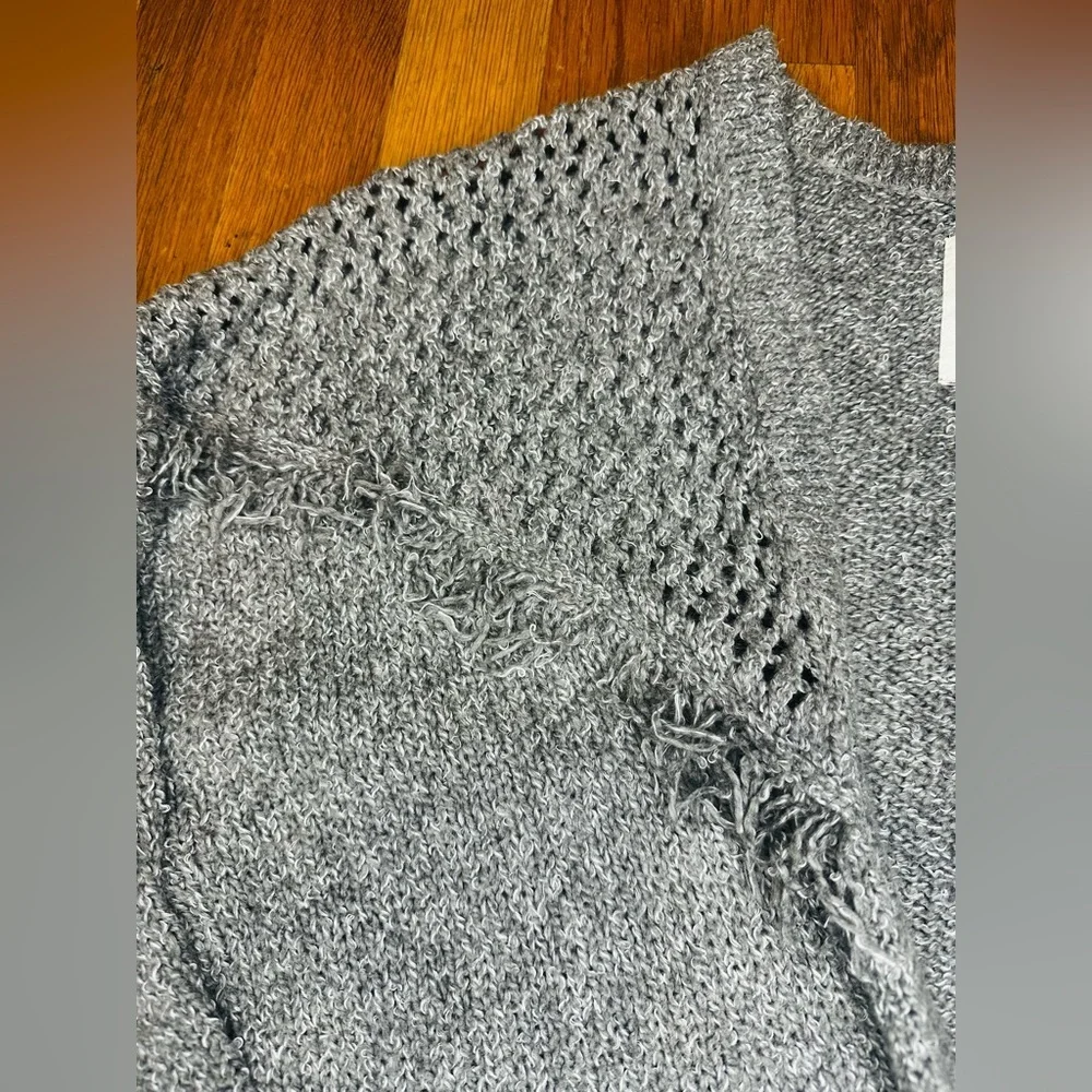 Abercrombie Kids Gray Knit Open Front Cardigan Sweater | Size 15/16